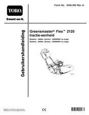 Toro Greensmaster Flex 2120 Gebruikershandleiding