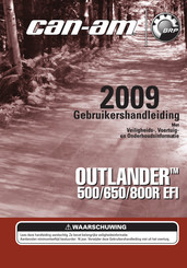 Can-Am OUTLANDER 500R EFI 2009 Gebruikershandleiding