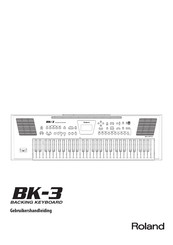 Roland BK-3 Gebruikershandleiding