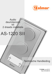 golmar AS-1220 SII Technische Handleiding