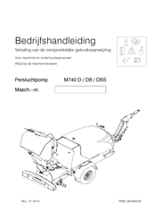 Putzmeister M740 D Bedrijfshandleiding