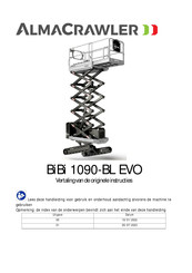 ALMACRAWLER BiBi 1090-BL EVO Originele Instructies