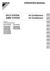 Daikin FHQ35CAVEB Bedieningshandleiding
