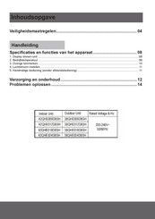 Carrier 38QHE024D8SH Handleiding