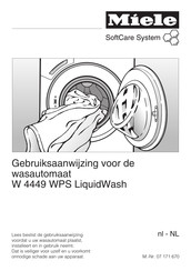 Miele W 4449 WPS LiquidWash Gebruiksaanwijzing