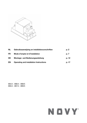 Novy 899/5 Gebruiksaanwijzing En Installatievoorschriften