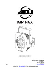 ADJ 18P HEX Gebruikershandleiding