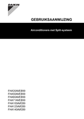 Daikin FHA50AVEB99 Gebruiksaanwijzing