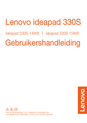 Lenovo ideapad 330S-15IKB Gebruikershandleiding