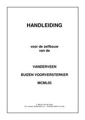 Menno Vanderveen MCML05 Handleiding