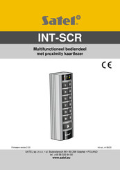 Satel INT-SCR Gebruiksaanwijzing