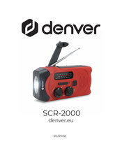 Denver SCR-2000 Gebruiksaanwijzing