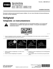 Toro 316000001 Installatie-Instructies