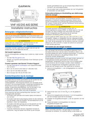 Garmin VHF 110 AIS Series Installatie-Instructies