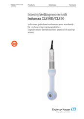 Endress+Hauser Indumax CLS50D Handleiding Voor Inbedrijfstelling