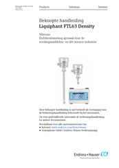 Endress+Hauser Liquiphant FTL63 Beknopte Handleiding