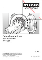 Miele Novotronic W 1614 Gebruiksaanwijzing