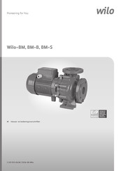 Wilo BM Series Inbouw- En Bedieningsvoorschriften