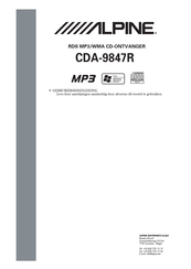 Alpine CDA-9847R Gebruikershandleiding