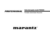 Marantz professional PMD660 Gebruikersgids