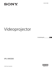 Sony VPL-XW5000 Installatiegids