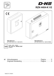 D+H RZN 4404-KS V2 Originele Handleiding