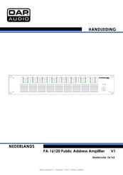 DAP Audio PA-16120 Handleiding