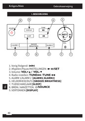 Krüger & Matz KM1150 Gebruiksaanwijzing