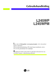 LG L245WPM Gebruikershandleiding