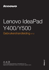 Lenovo IdeaPad Y400 Gebruikershandleiding