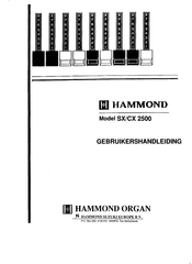 Hammond Organ CX 2500 Gebruikershandleiding