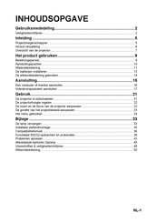 Optoma DS3-XL Gebruiksaanwijzing