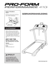 Pro-Form PETL80816.0 Gebruikershandleiding