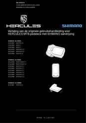 Hercules SHIMANO NOS SUV 2.3 Gebruikshandleiding