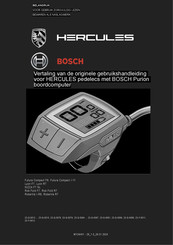 Bosch HERCULES Robert/a R7 Gebruikshandleiding