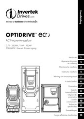 Invertek Drives OPTIDRIVE ECO Handleiding