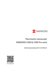 Hikmicro LYNX Series Gebruiksaanwijzing