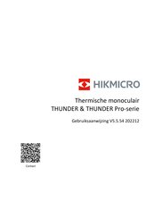 Hikmicro THUNDER Pro Series Gebruiksaanwijzing