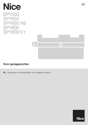 Nice SPY650 HS Handleiding Voor Installatie En Gebruik