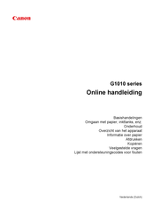 Canon G1010 Series Online Handleiding