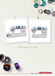 Bernina 750 QE Gebruiksaanwijzing