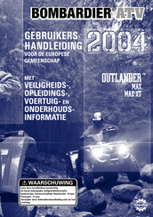 BOMBARDIER Outlander Max XT 2004 Gebruikershandleiding