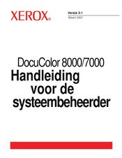 Xerox DocuColor 7000 Handleiding