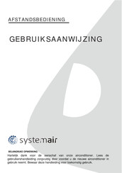 SystemAir RG10A2/BGCEF Gebruiksaanwijzing