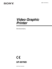 Sony UP-897MD Gebruiksaanwijzing