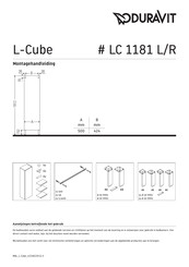 Duravit L-Cube LC 1181 R Montagehandleiding
