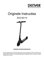 Denver Electronics SCO-80110 Originele Instructies