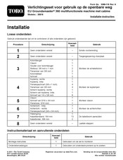 Toro EU Groundsmaster 360 Installatie-Instructies