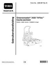 Toro Greensmaster 3420 TriFlex Gebruikershandleiding