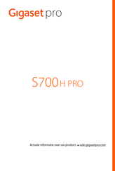 Gigaset S700 H PRO Gebruiksaanwijzing